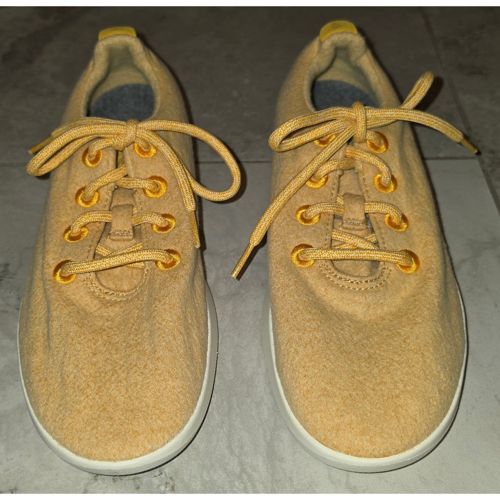 Allbirds Wool Runners Yellow Merino Wool Sneakers Eco Friendly Shoes Sz  10